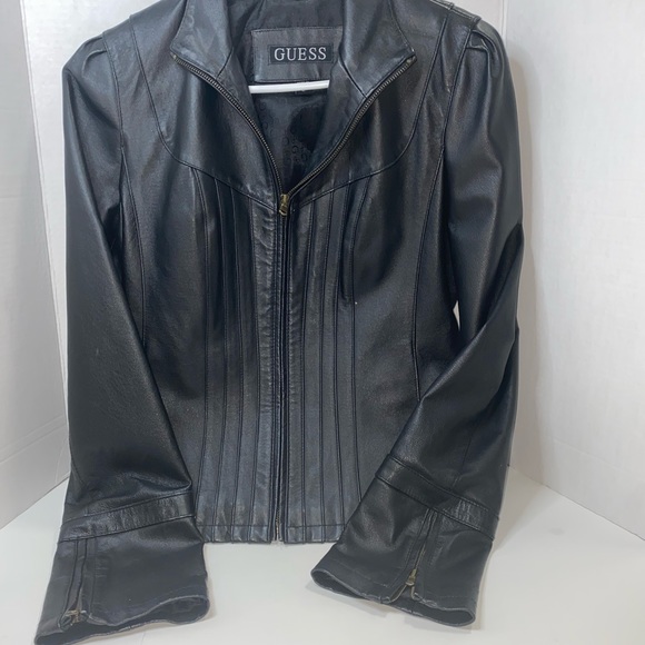 Guess Jacket Leather For Women - Picture 3 of 14